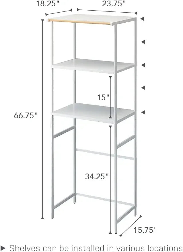 Home Tower Kitchen Appliance Storage Rack Metal Shelving Unit Standing Organizer Heavy Duty Shelves 67-Inch Steel