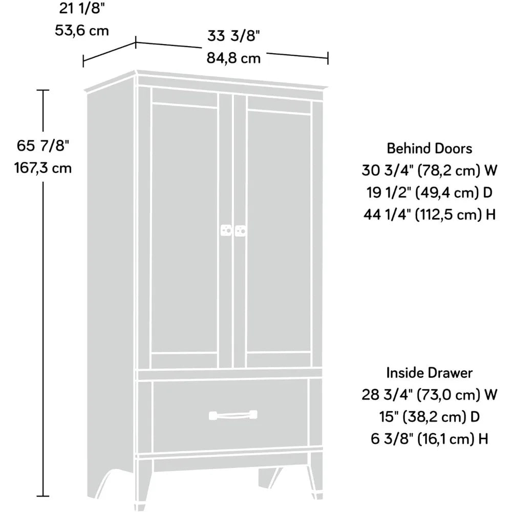 Carson Forge Armoire, Washington Cherry finish
