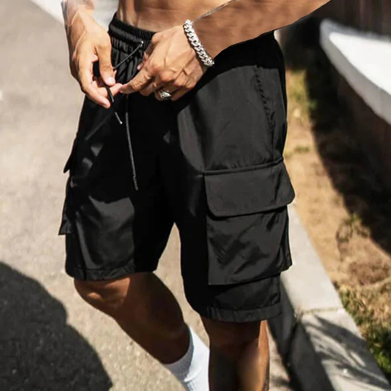 Men s Lightweight Quick Dry Athletic Shorts with Pockets and Adjustable Drawstring Waistband for Summer Outdoor Activities