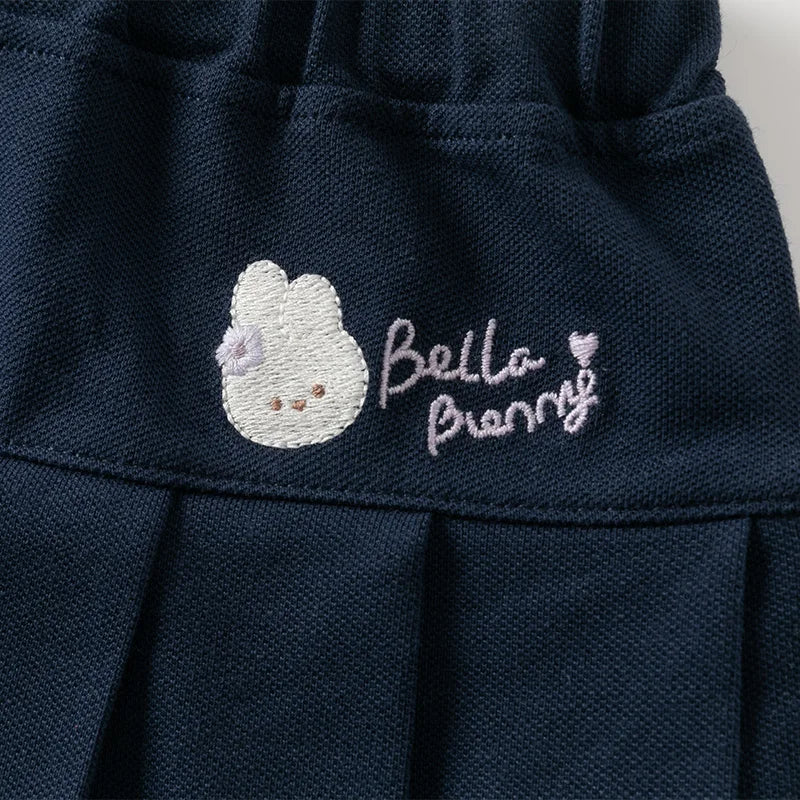 Dave Bella Girls Long Sleeve Shirt Skirt Sets Spring Summer Bloouse Skirt Two-pieces Suits Children's Casual Clothes DB1250022