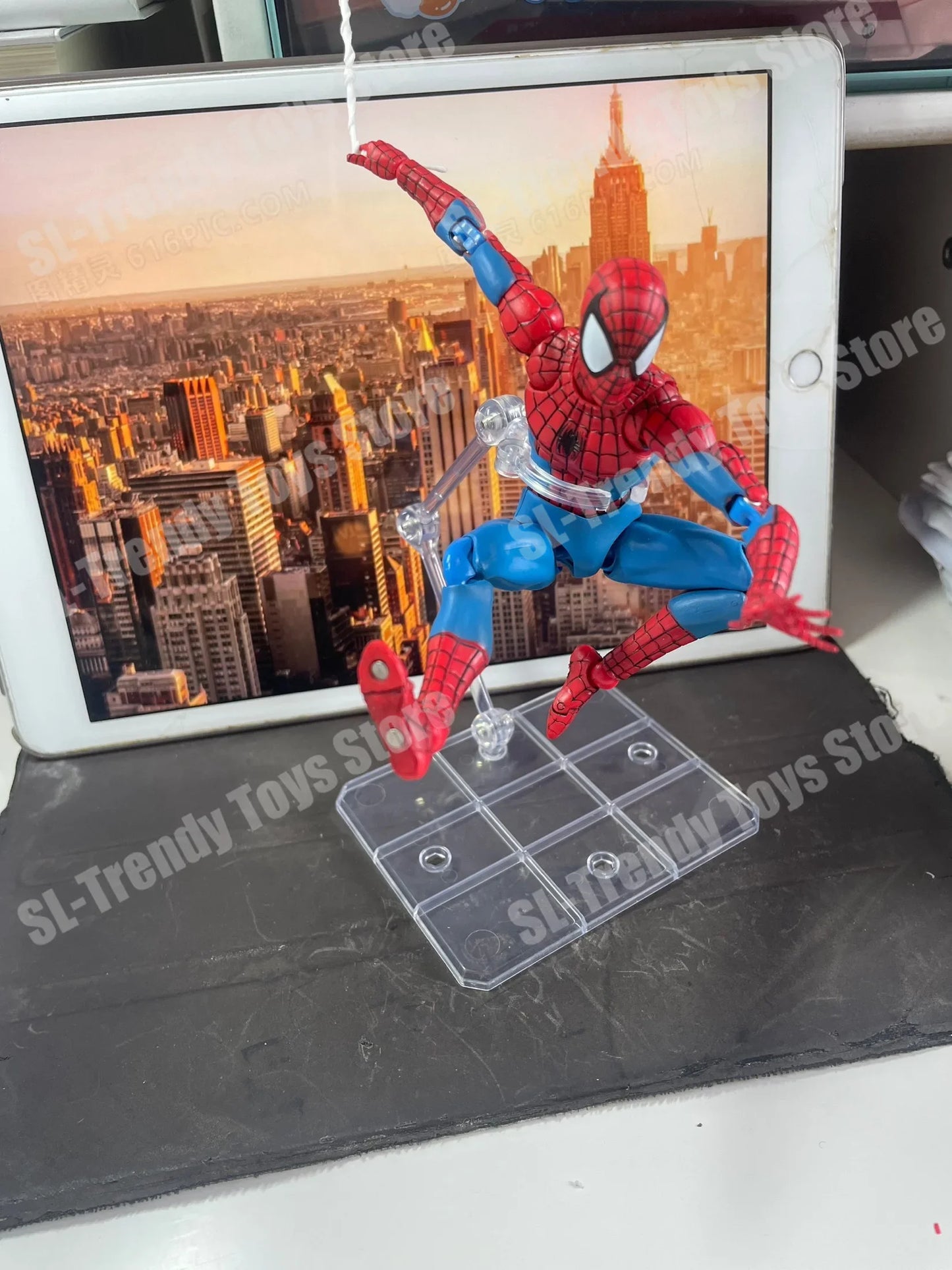 In Stock Ct Toys Spiderman Figure Mafex 185 The Amazing Spider-Man SHF Anime Action Figure Customized Gifts Toys