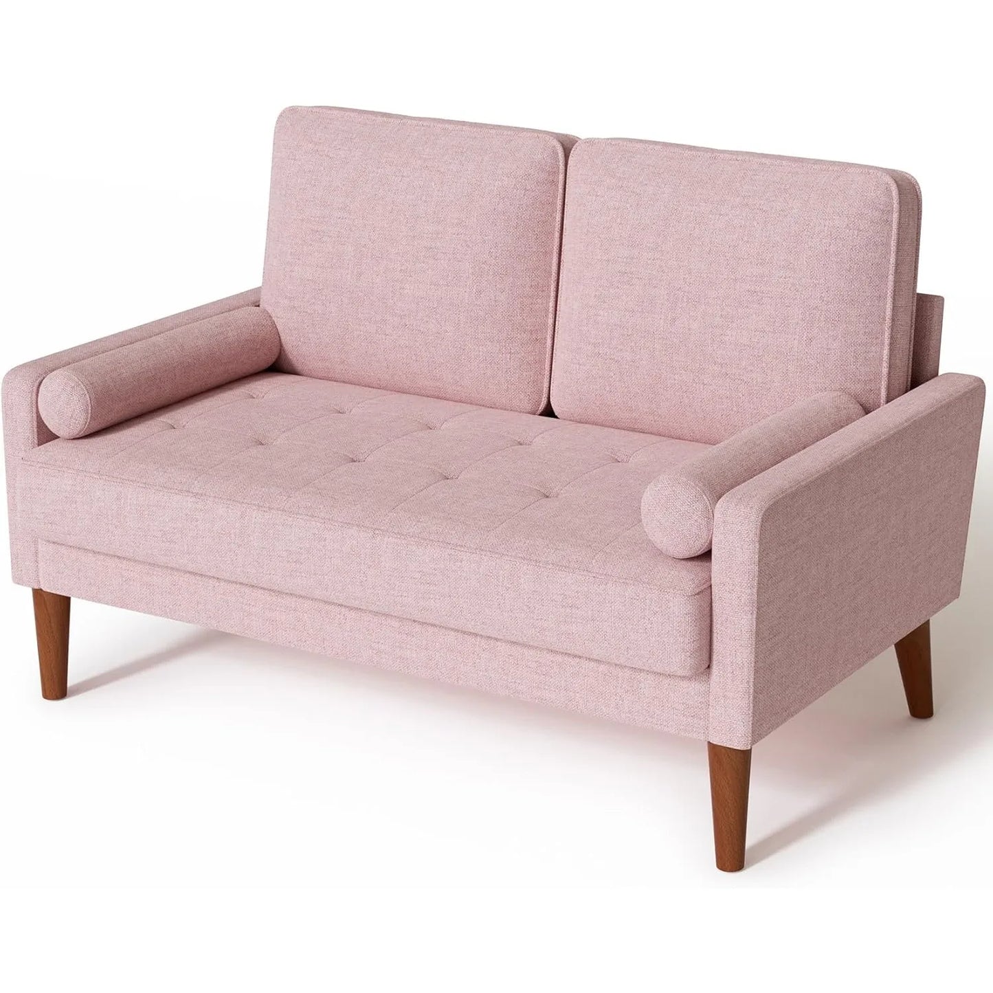 Vesgantti Loveseat Sofa, 48 Inch Small Sofa Couch for Living Room, Removable Sofa Cover Spring Cushion and Solid Wood