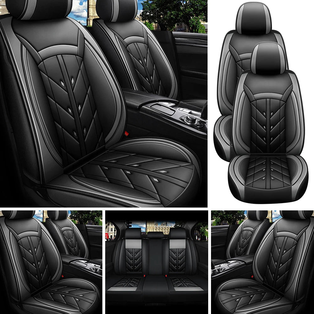 5-Seater Car Seat Cover Full Set Universal Deluxe Waterproof