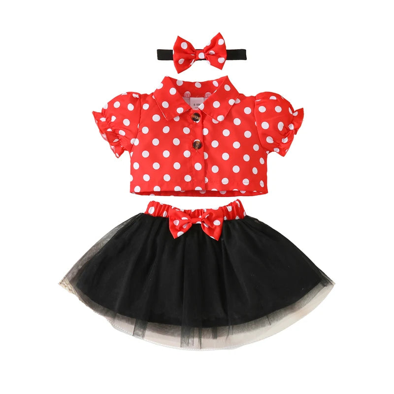 Toddler Girls 2-piece Set Floral Print Top with Ruffle Shorts and Matching Headband Summer Outfit for Baby Girls