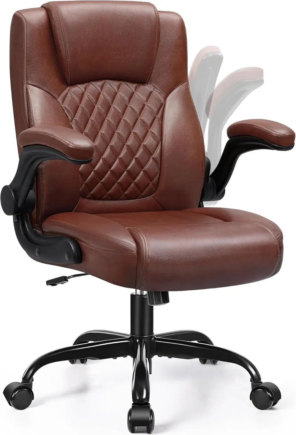 PU Leather Office Chair, Computer Desk Chairs, Ergonomic Back Support, 360 ° Swivel Free,Small Gaming Chair with Wheels