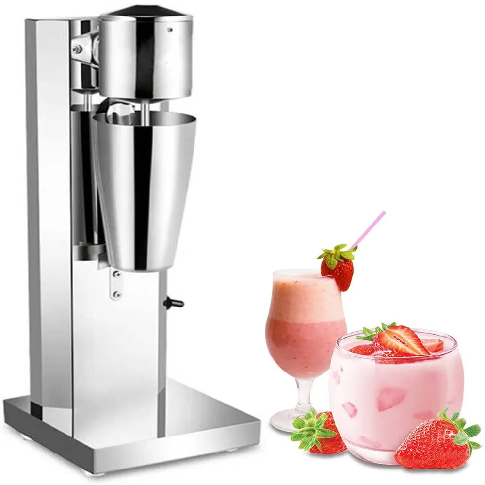 Milkshake Maker Machine Commercial Milk Shake Maker Mixer Electric Drink Mixer Single Head Milkshake Blender Stainless Steel