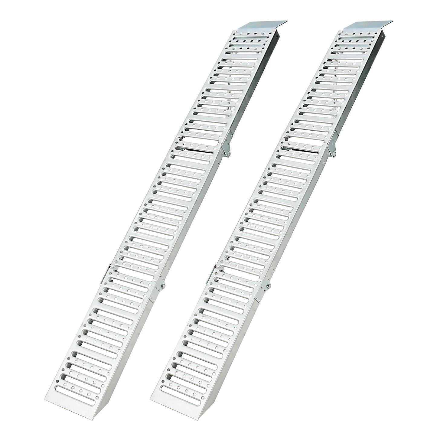 1500Lbs Tri-Fold Loading Ramps, 72" L x 9" W, Heavy Duty Steel Folding Trailers Ramps for ATV/UTV/Motorcycles/Lawn Mowers