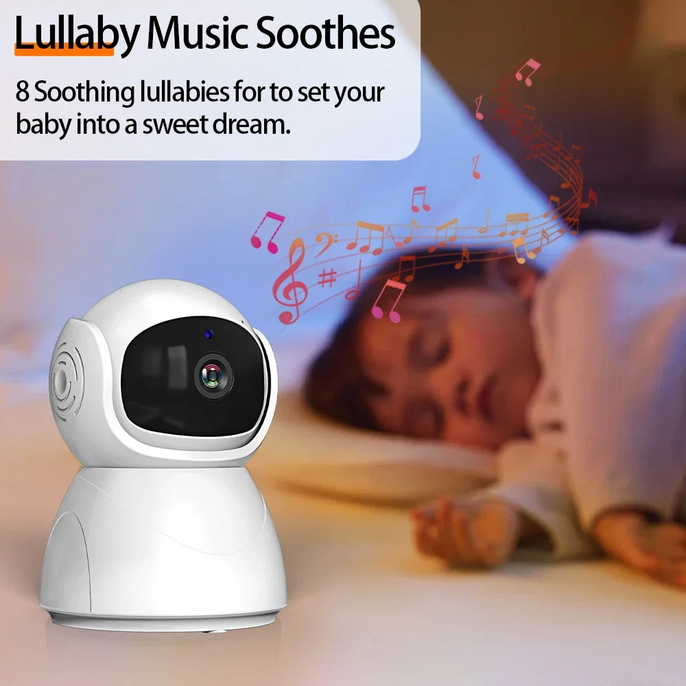 5.0'' Electronic Baby Monitor With Pan-Tilt-Zoom Camera With Stand Battery IPS Screen Wireless Babysitter Video Audio Baby Nanny