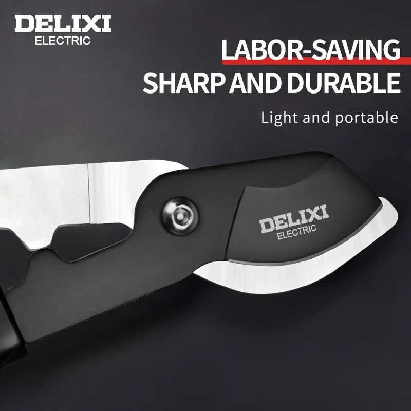 DELIXI ELECTRIC 23-inch Manual Rough Pruning Shears, Garden Pruning Shears,Gardening Tools, Steel Blades