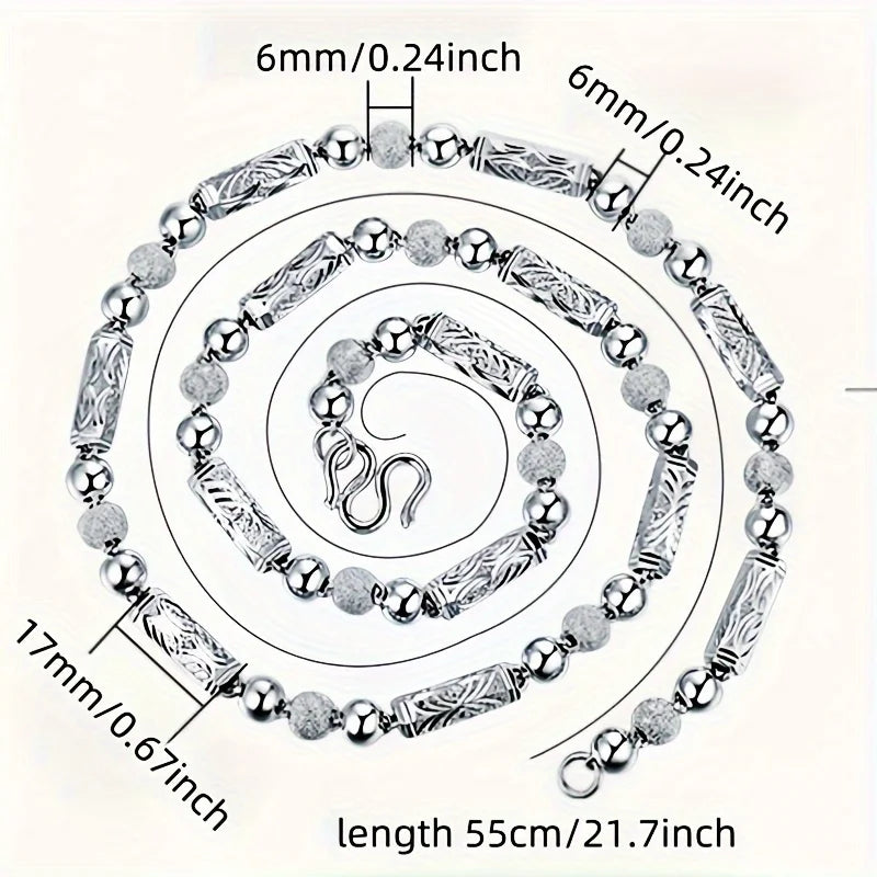 925 Sterling Silver Chain Necklace For Men, Suitable For Daily Wear Or Decoration, Christmas Wedding Anniversary Gift