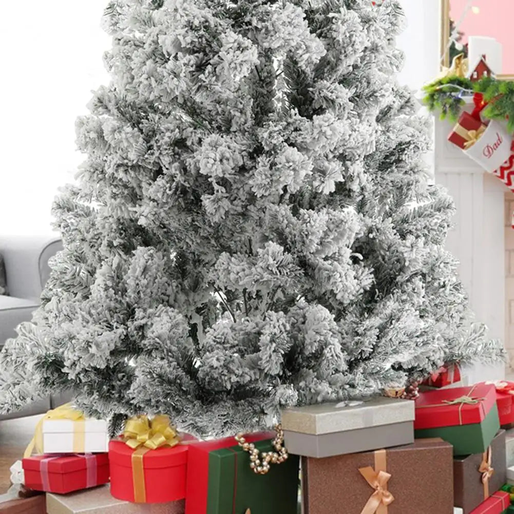 Artificial Christmas Tree 1.8m Snow Flocked Design Pine Tree Snow Christmas Holiday Pencil Tree Snow Xmas Trees with Metal Stand