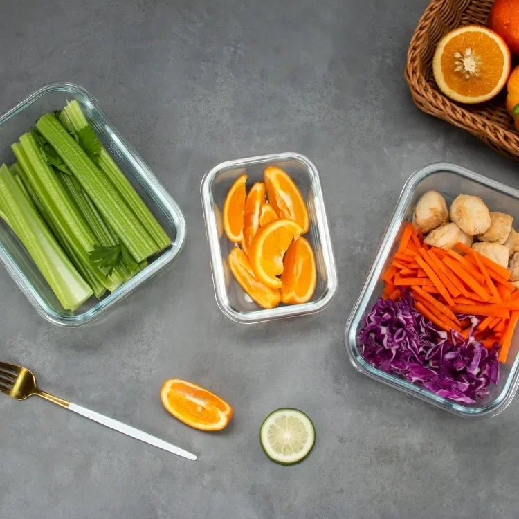 Best Seller 12 Pack Glass Storage Containers with Lids, Leak-Proof Meal Prep Containers, Dishwasher/Microwave/Oven/Freezer Safe