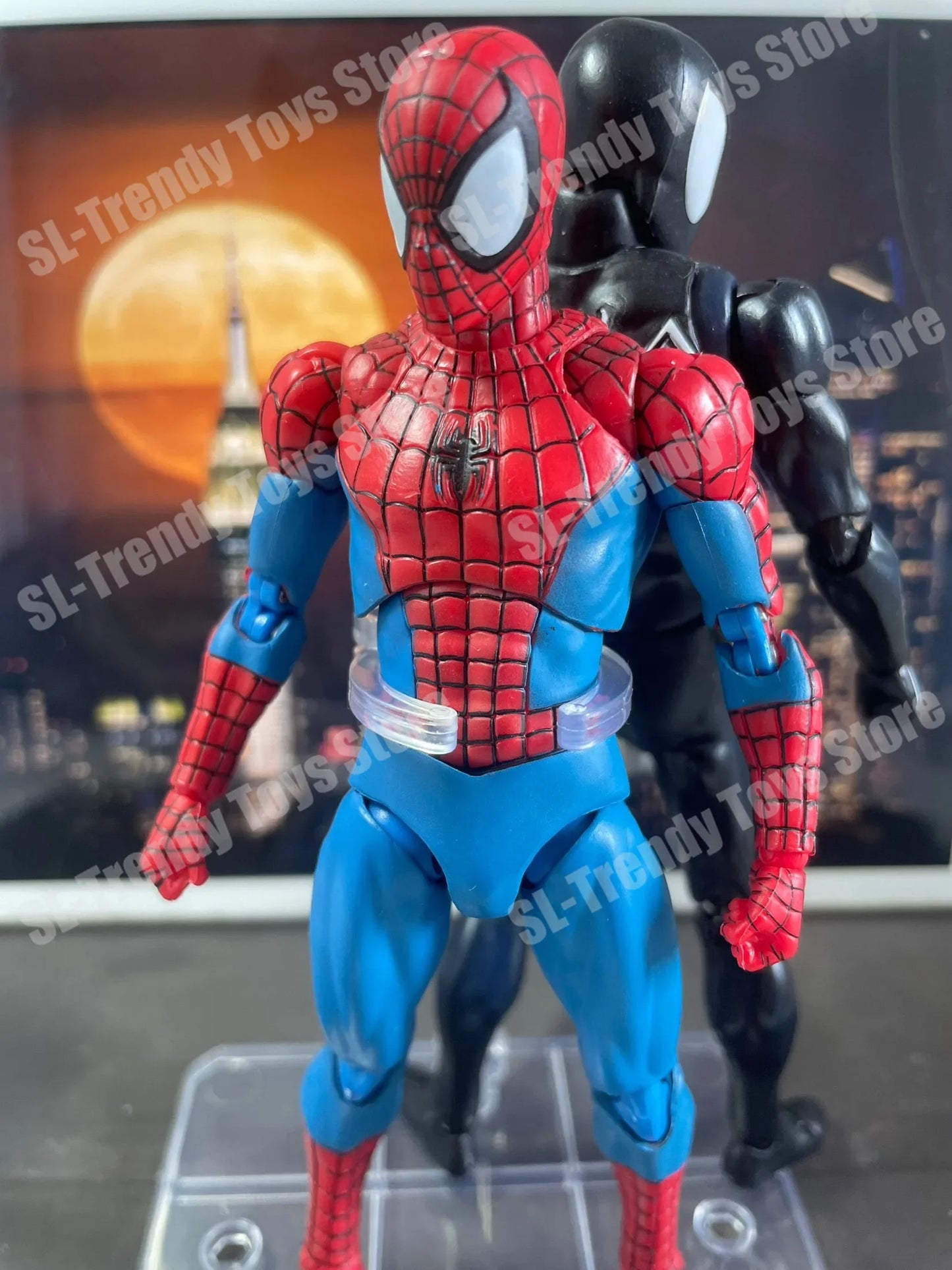 In Stock Ct Toys Spiderman Figure Mafex 185 The Amazing Spider-Man SHF Anime Action Figure Customized Gifts Toys