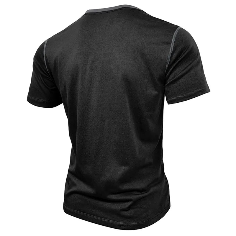 Men s Lightweight V-Neck T-Shirts Breathable Fit Solid Color Short Sleeve Casual Tops Summer Fashion Tee Shirt