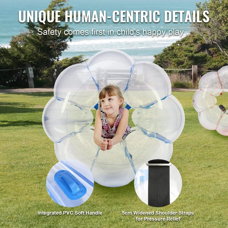 Inflatable Bumper Balls 2Pack 3FT 0.9M Body Sumo Zorb Balls for Teens Durable PVC Human Hamster Bubble Balls for Outdoor Team