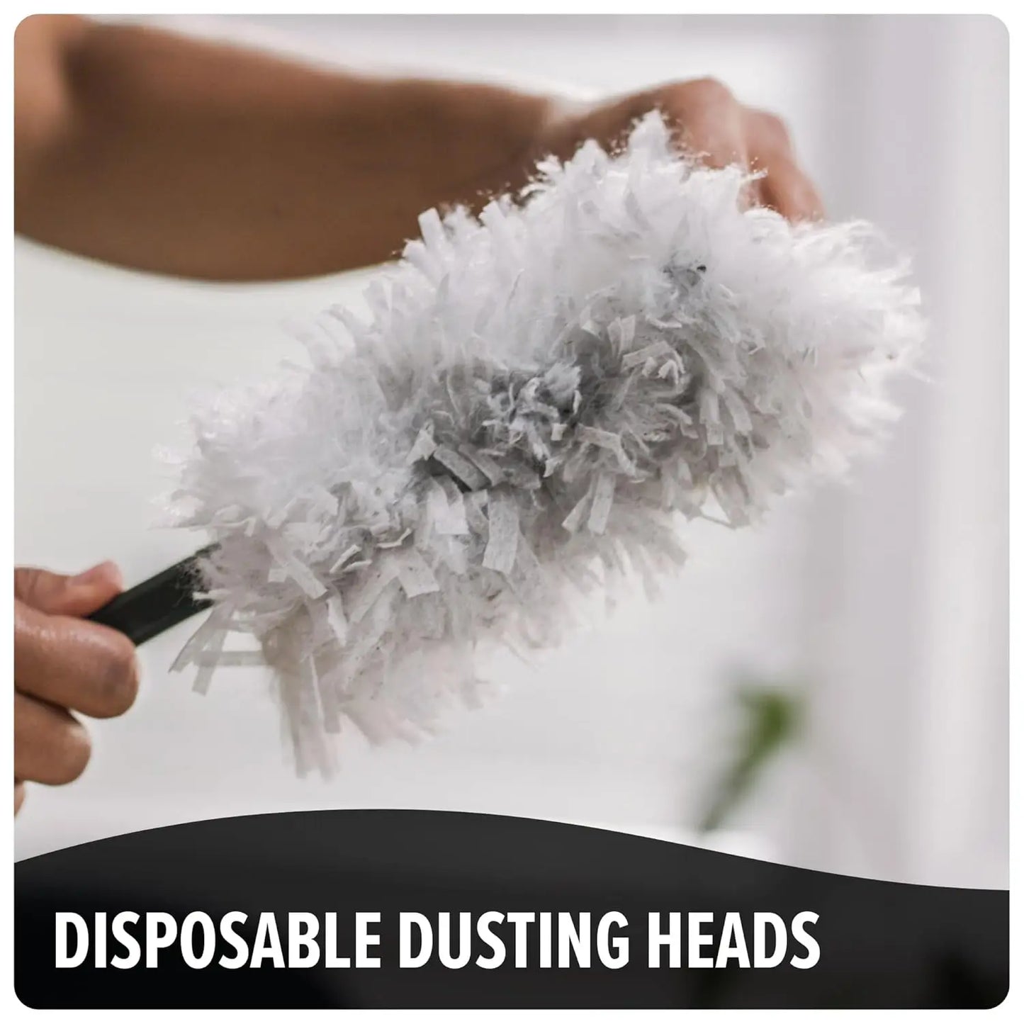 Handheld Duster, Hand Duster for Multi-Surface Cleaning, Includes Replacement Disposable Heads