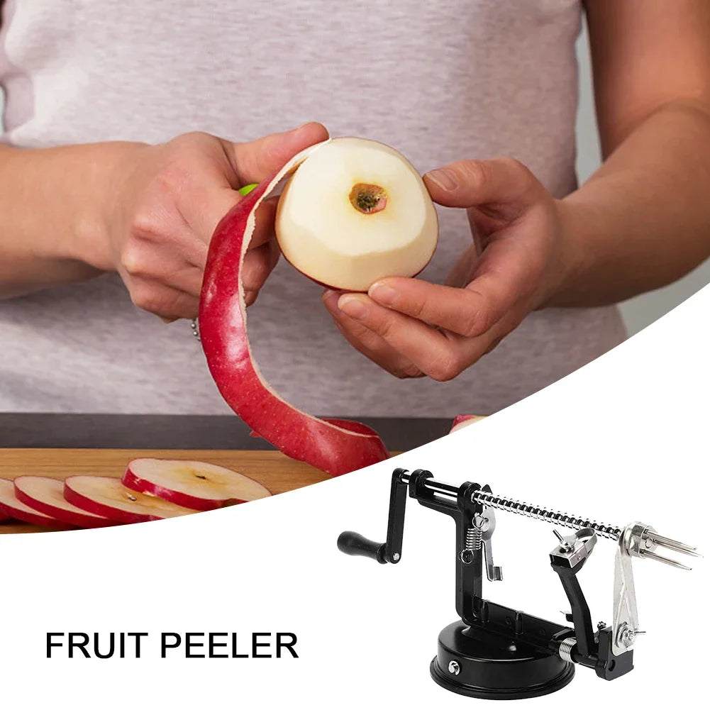 3 in1 Multi-functional Fruit Peeling Machine Fruit Potato Apple Peeler Vegetable Spiralizer Kitchen Hand-cranked Clipping Slicer