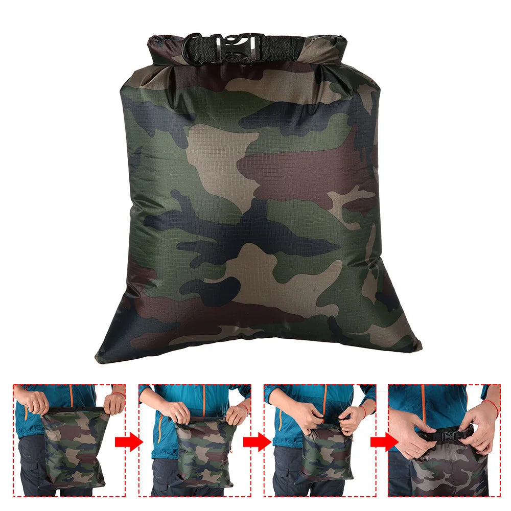 Pack of 3 Waterproof Bag 3L+5L+8L Outdoor Ultralight Dry Sacks for Camping Hiking Traveling Fishing Swimming