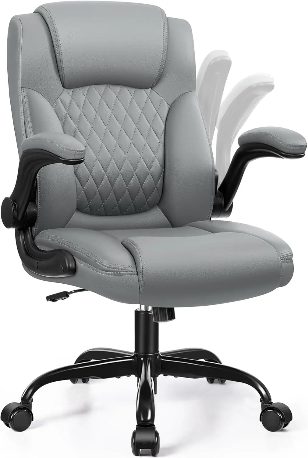 PU Leather Office Chair, Computer Desk Chairs, Ergonomic Back Support, 360 ° Swivel Free,Small Gaming Chair with Wheels