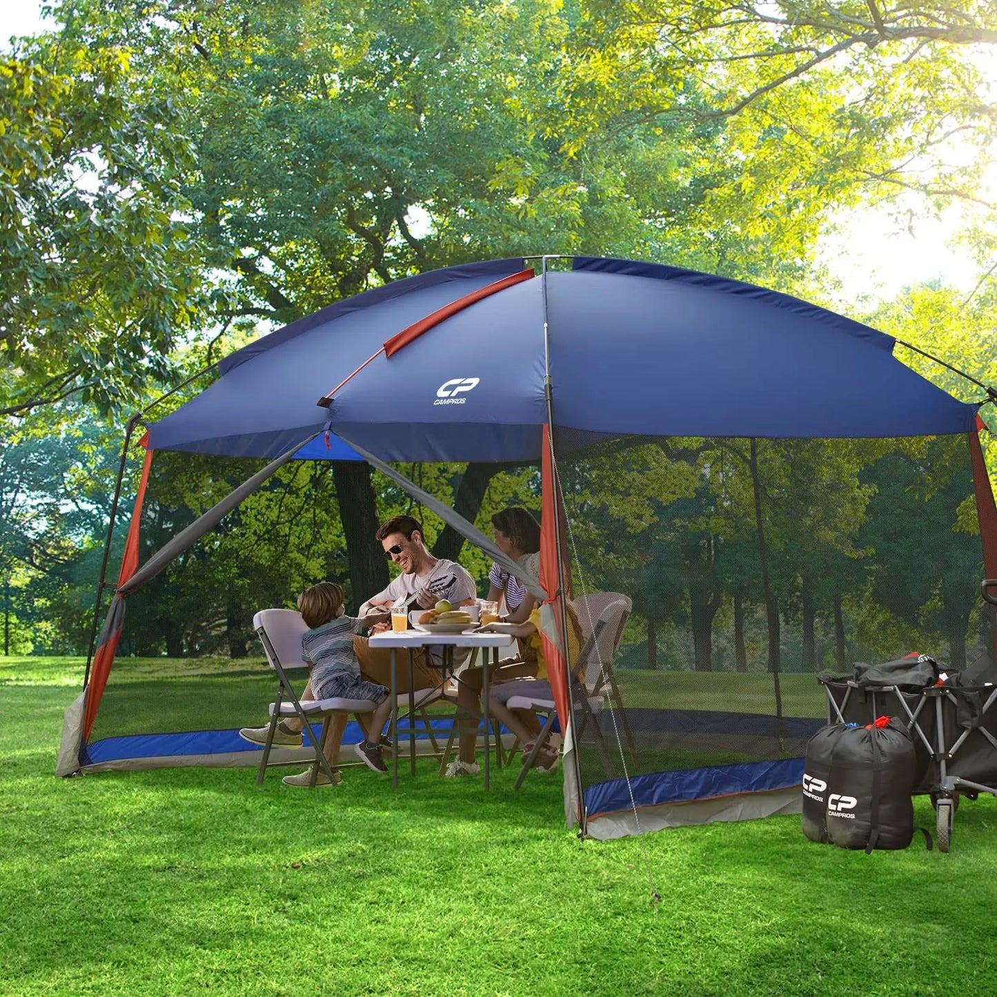 Screen House Room Camping Tent 12 x 10 Ft Canopy Tent Screen Shelter Gazebos Outdoor