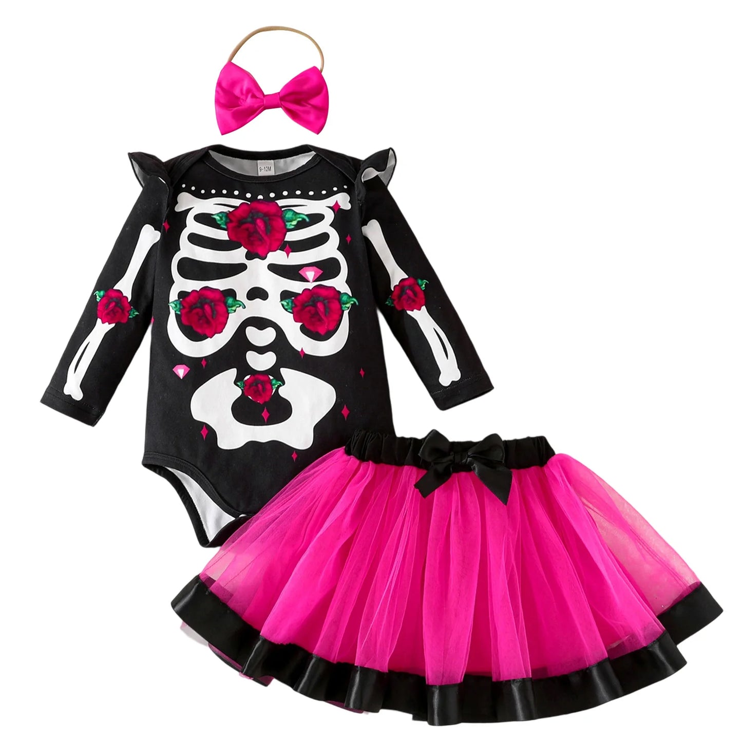 Toddler Boy Halloween Costume Pumpkin Print Long Sleeve Romper with Hat and Pants 3 Pcs Set for Fall Party