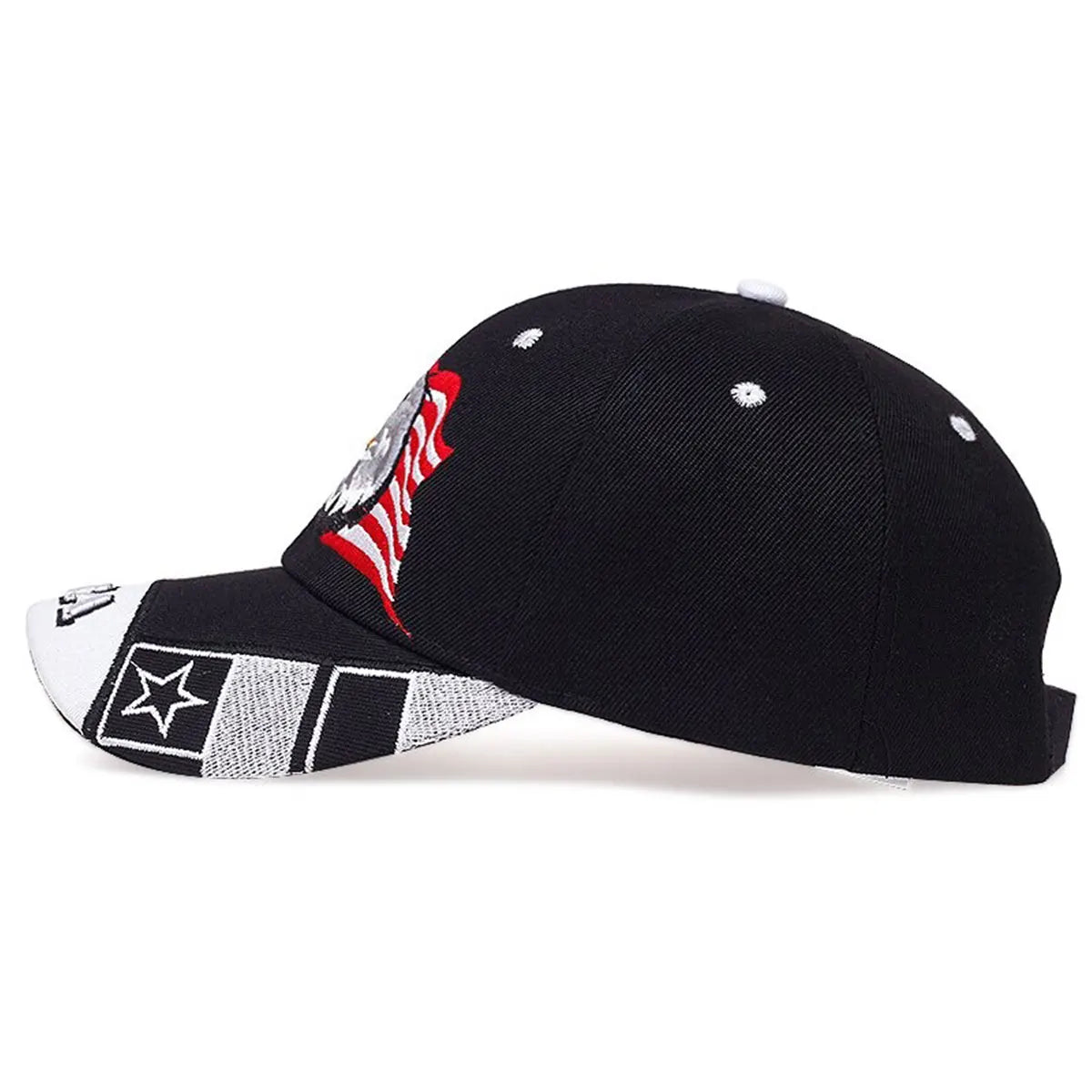 1piece Unisex USA US Flag Eagle Embroidery Baseball Cap Outdoor Adjustable Sunscreen Leisure Hat Spring Autumn Travel Vacation
