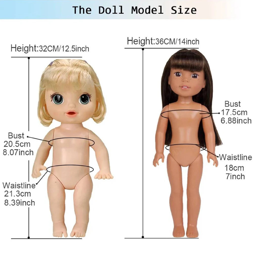 12Pcs Baby Doll Clothes Baby Doll Dresses Handmade Girl Doll Princess Dress Colorful Dolls Outfits for 10-12in Alive Baby Dolls