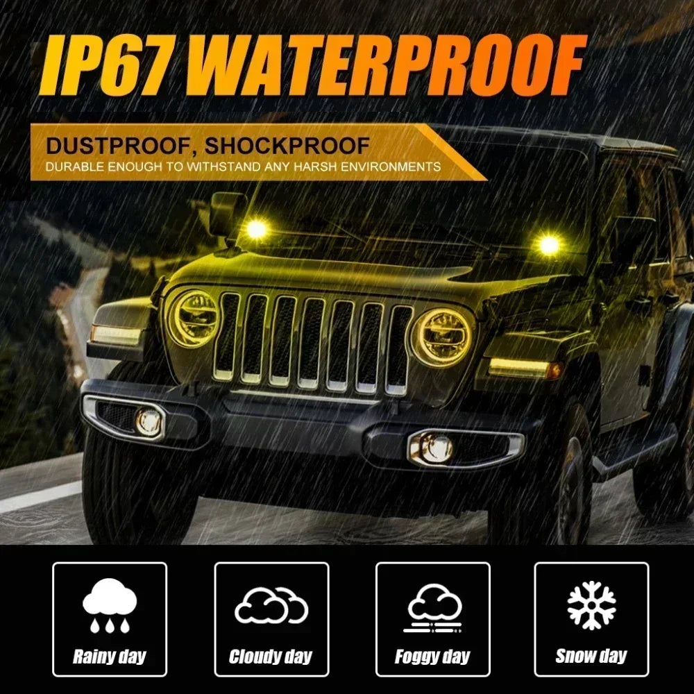 AUXBEAM 4 inch 60W LED Work Light LED Pod Driving Lamp 3000K/6500K Spot Light IP67 for Offroad Truck SUV 4WD ATV R4 SERIES