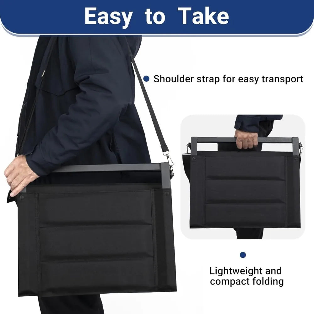 Stadium Seats for Bleachers with Back Support, Portable Bleacher Seats with Thick Padded Cushion and Shoulder Strap