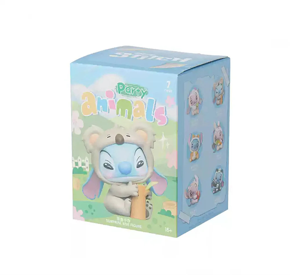 MINISO Disney Stitch Animals Party Series Blind Box Mystery Box Stitch Action Figure Decor Ornament Surprise Bag Birthday Gifts