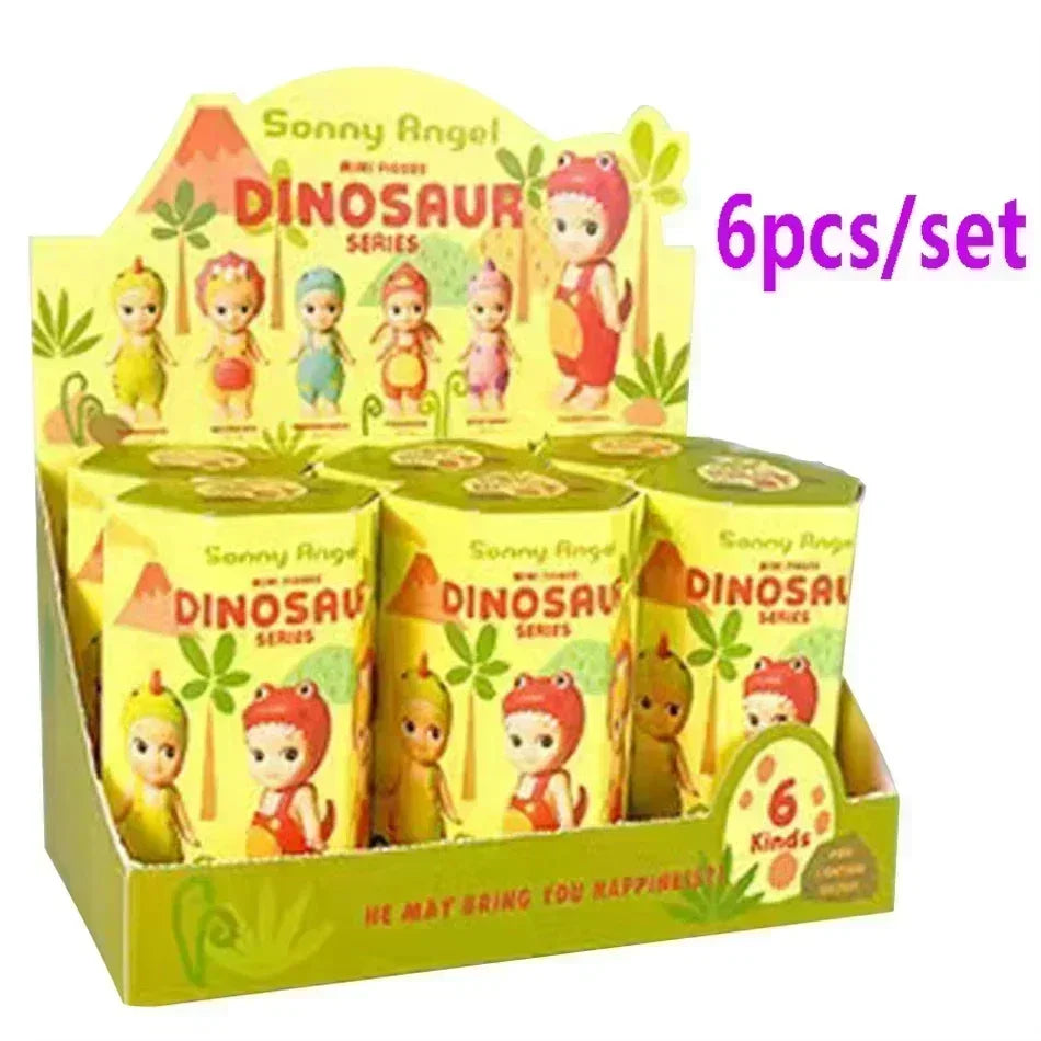 New Sonny Angel Dinosaur Series Hippers Harvest Cute Hippie Doll Trendy Car Mobile Phone Ornaments Dumplings Children'S Toy Gift