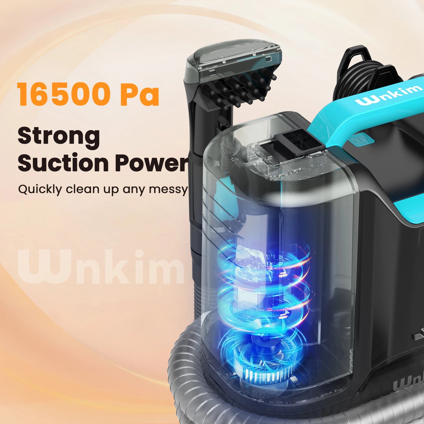 Wnkim C5 16500Pa Carpet Cleaning Machine, with Dual Tank System
