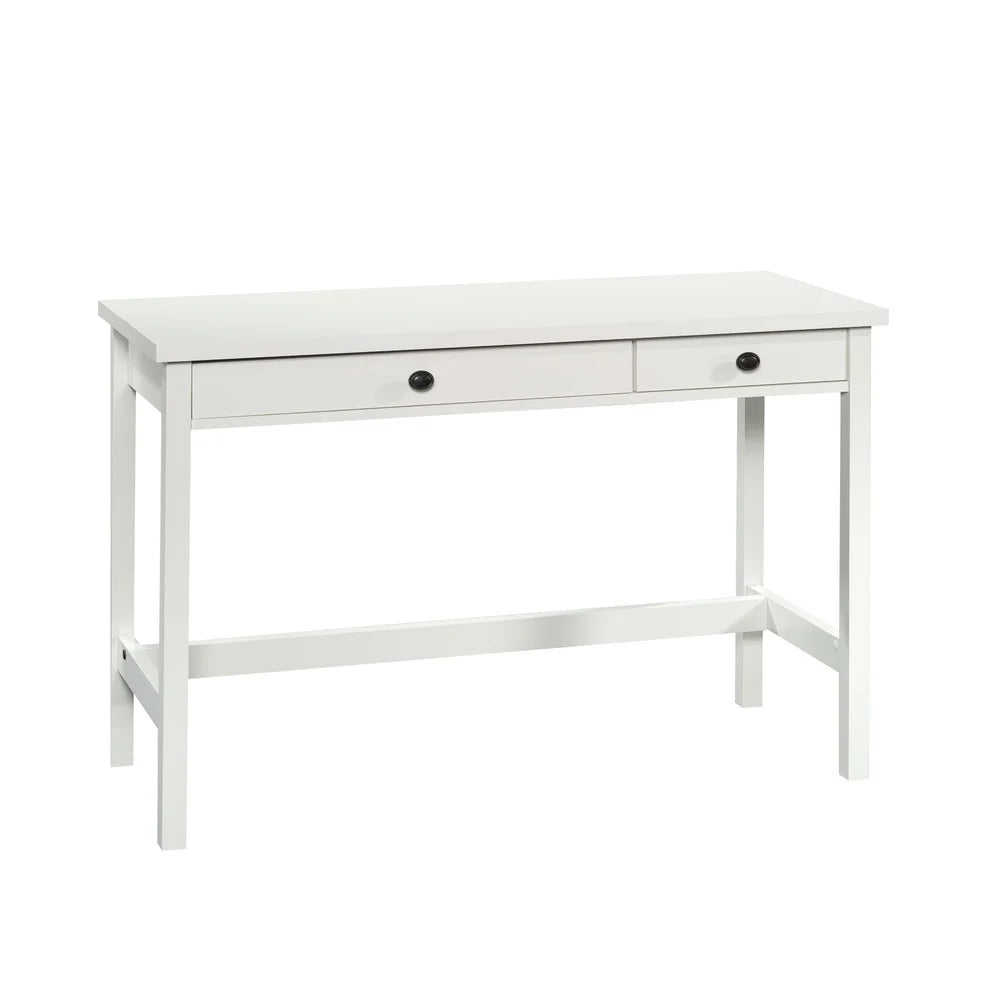 Small Writing Desk with Two Drawers Functional Office Desk Great Home Workspace Storage and Organization