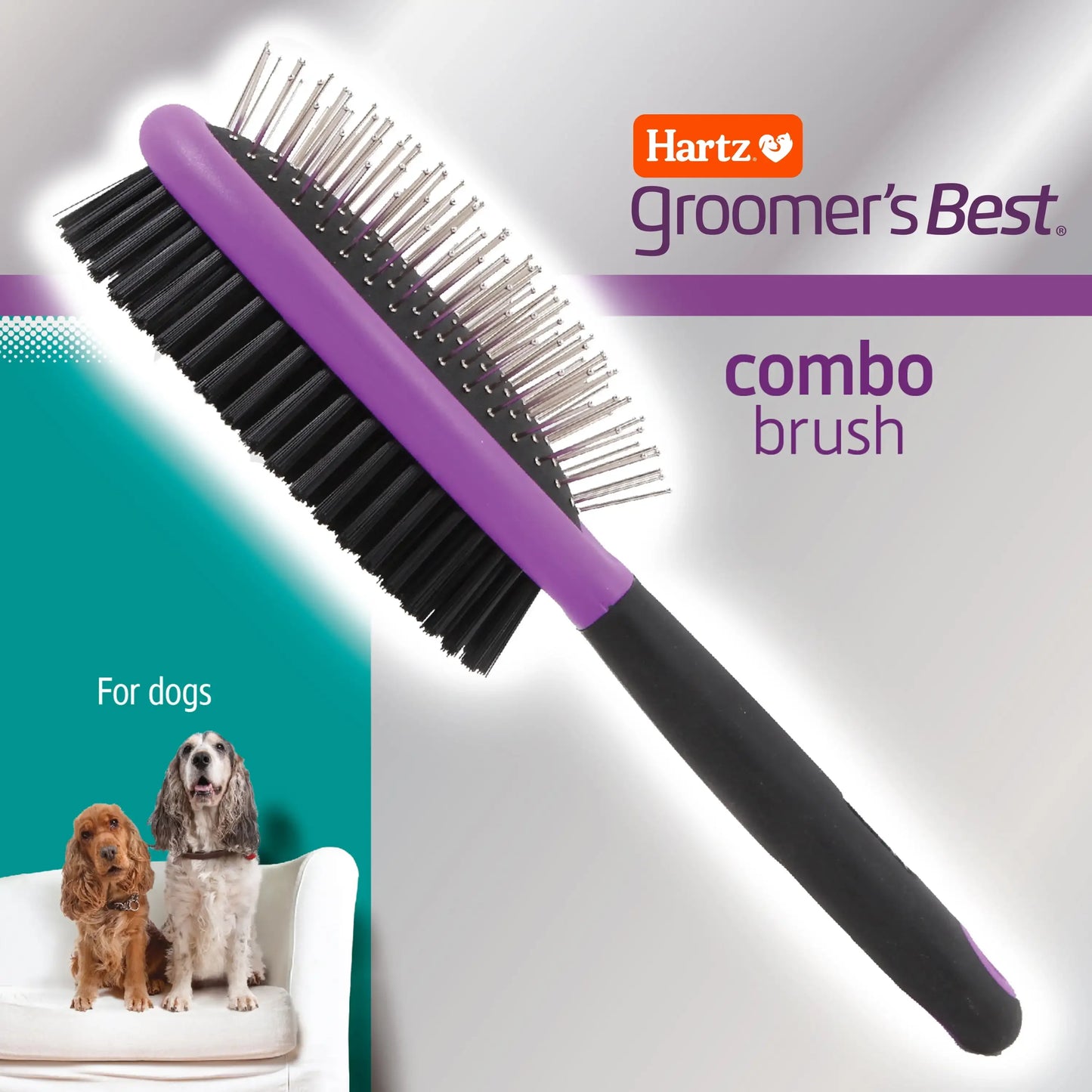 Groomer's Best Combo Brush for Dogs - Dual Action Tool