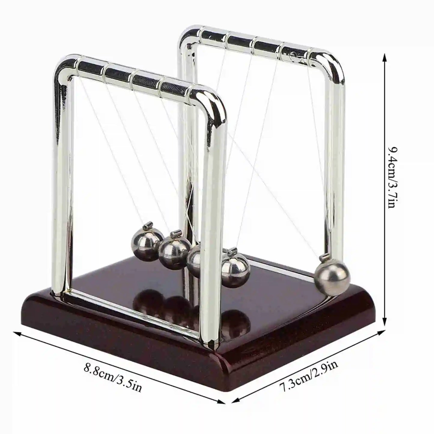 Square Shape Balance Pendulum Ball Toy Home Office Desk Table Ornament Gift
