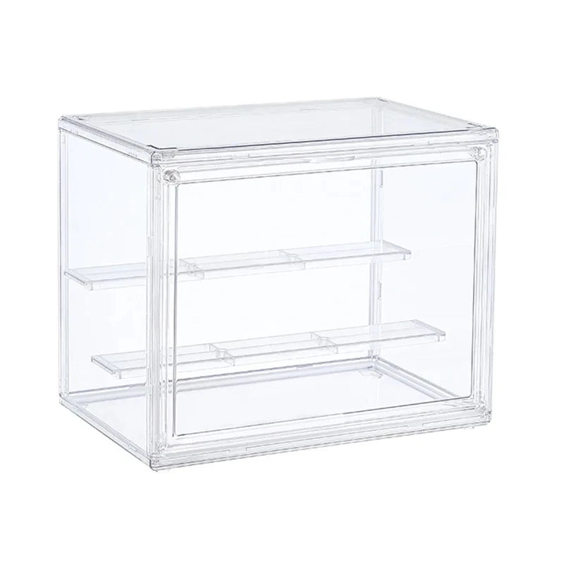 Clear Display Box Handbag Storage Showcase Rack Organizer Stackable for Purse Makeup Collectible Cosmetic Figure Toy Blind Box