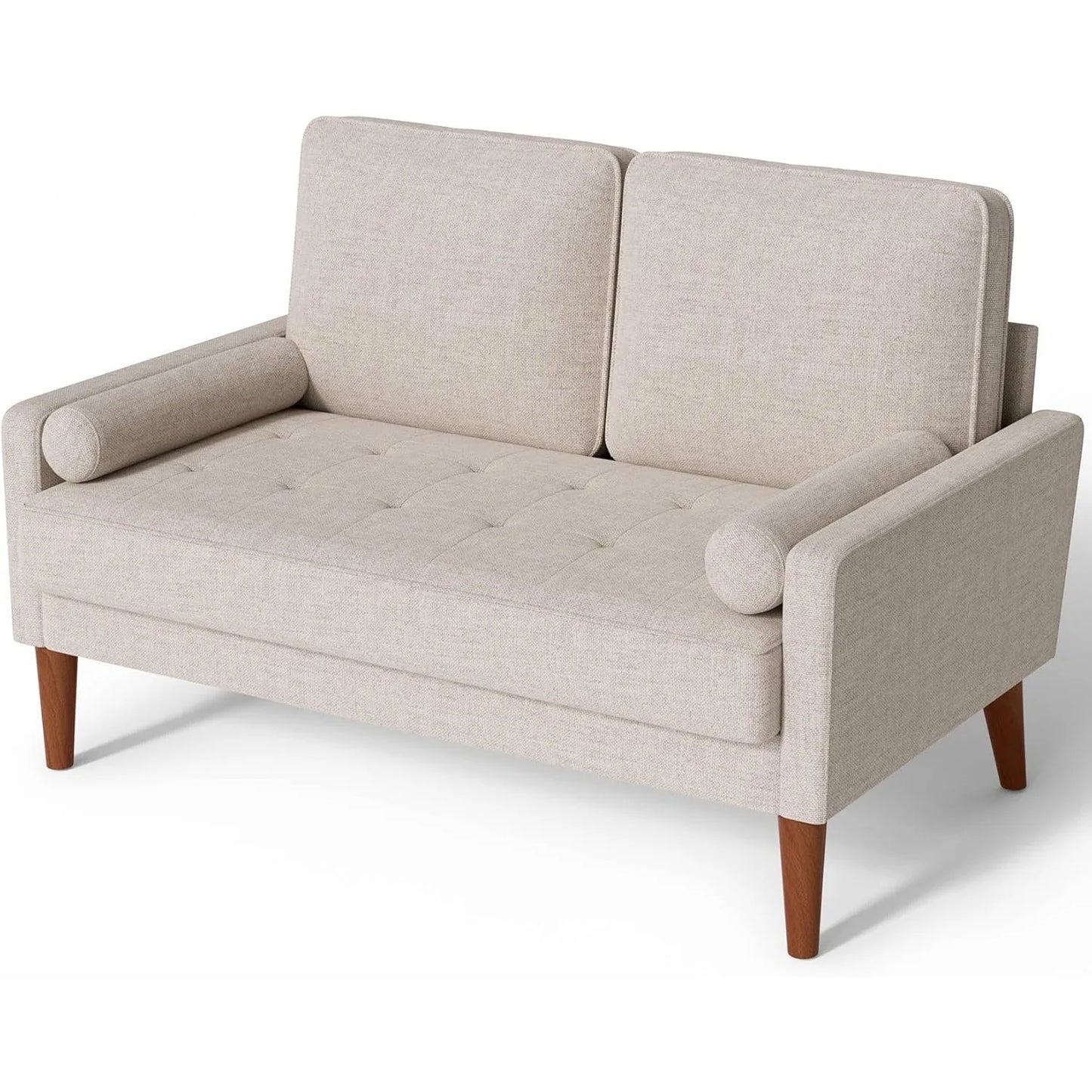 Vesgantti Loveseat Sofa, 48 Inch Small Sofa Couch for Living Room, Removable Sofa Cover Spring Cushion and Solid Wood