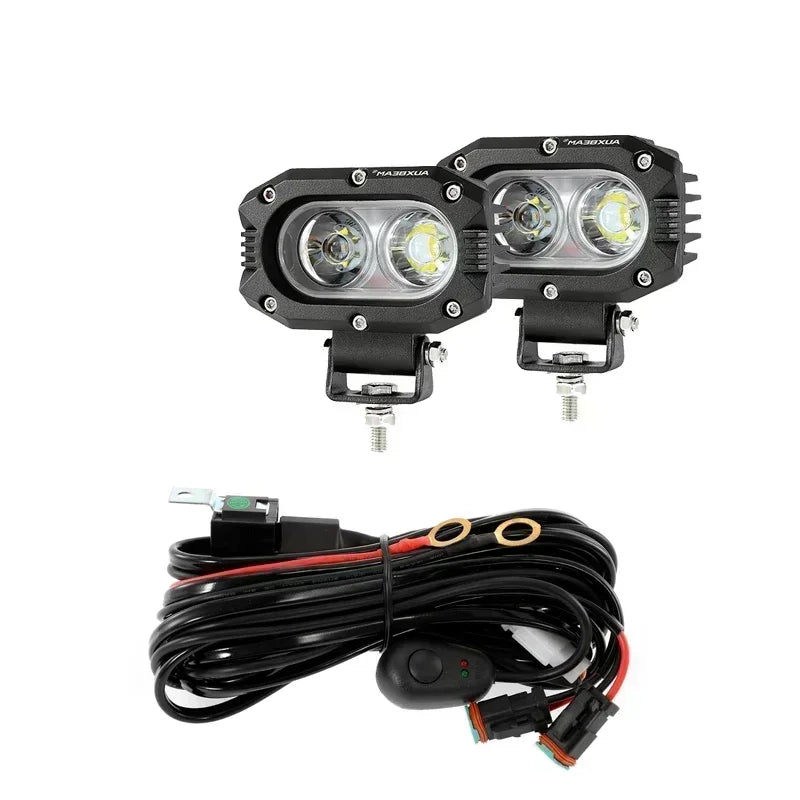 AUXBEAM 4 inch 60W LED Work Light LED Pod Driving Lamp 3000K/6500K Spot Light IP67 for Offroad Truck SUV 4WD ATV R4 SERIES