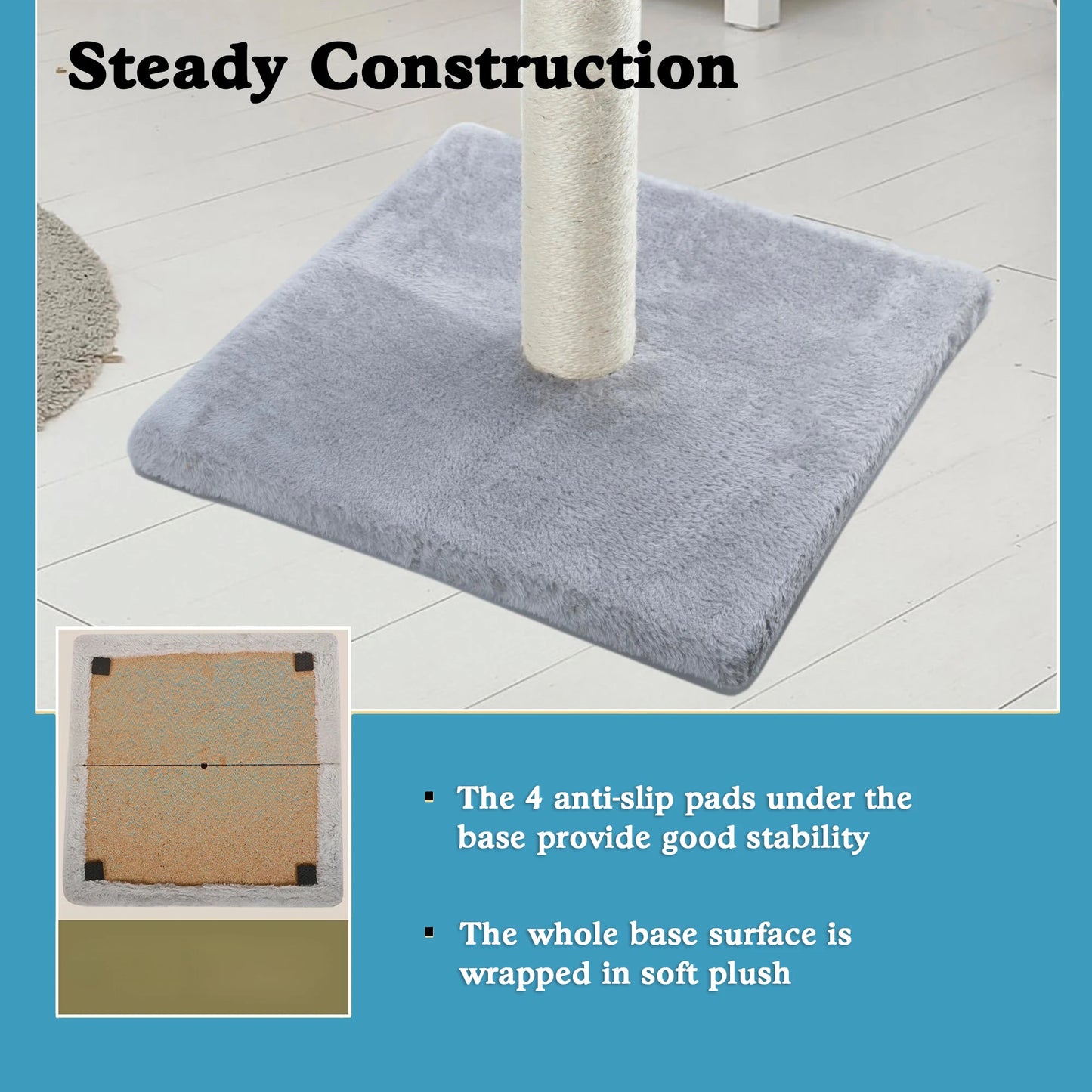 Tall Cat Scratching Posts For Indoor Cats And Kittens Cat Scratchers With Dangling Ball Vertical Scratcher With Premium Sisal
