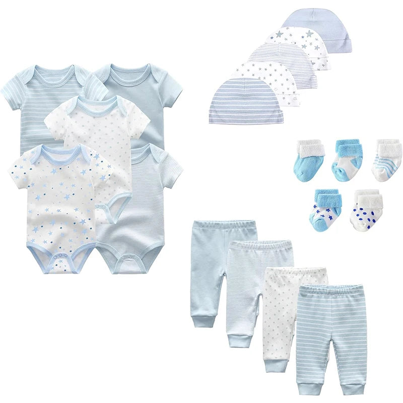 Unisex Baby Boy Girl Layette Sets Bodysuits Pants 19 Packs