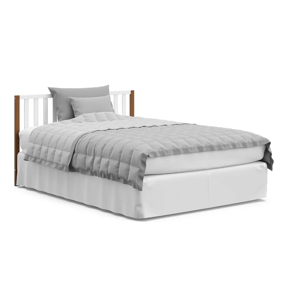 GRACO Modern Pacific 4-in-1 Convertible Crib (White with Vintage Driftwood) – GREENGUARD Gold Certified