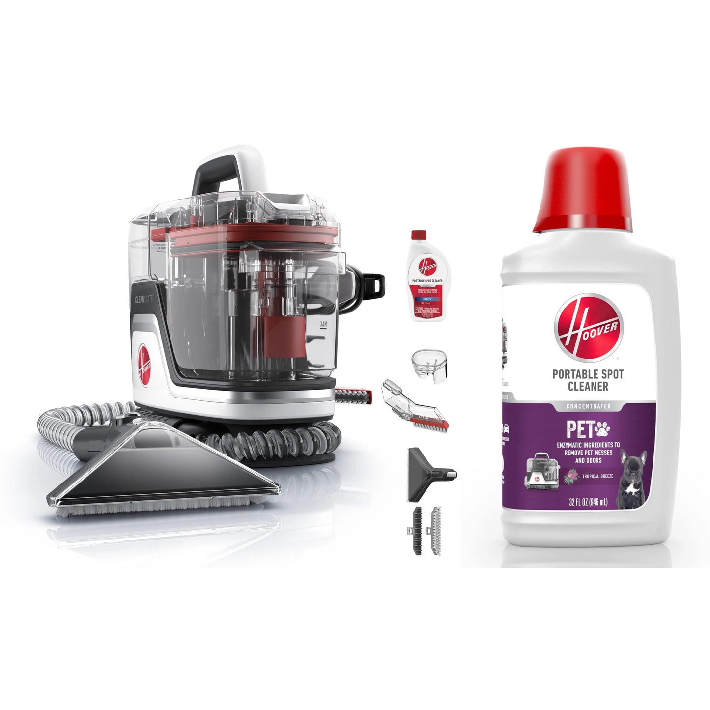 Hoover CleanSlate Portable Carpet and Upholstery Pet Spot Cleaner, FH14010