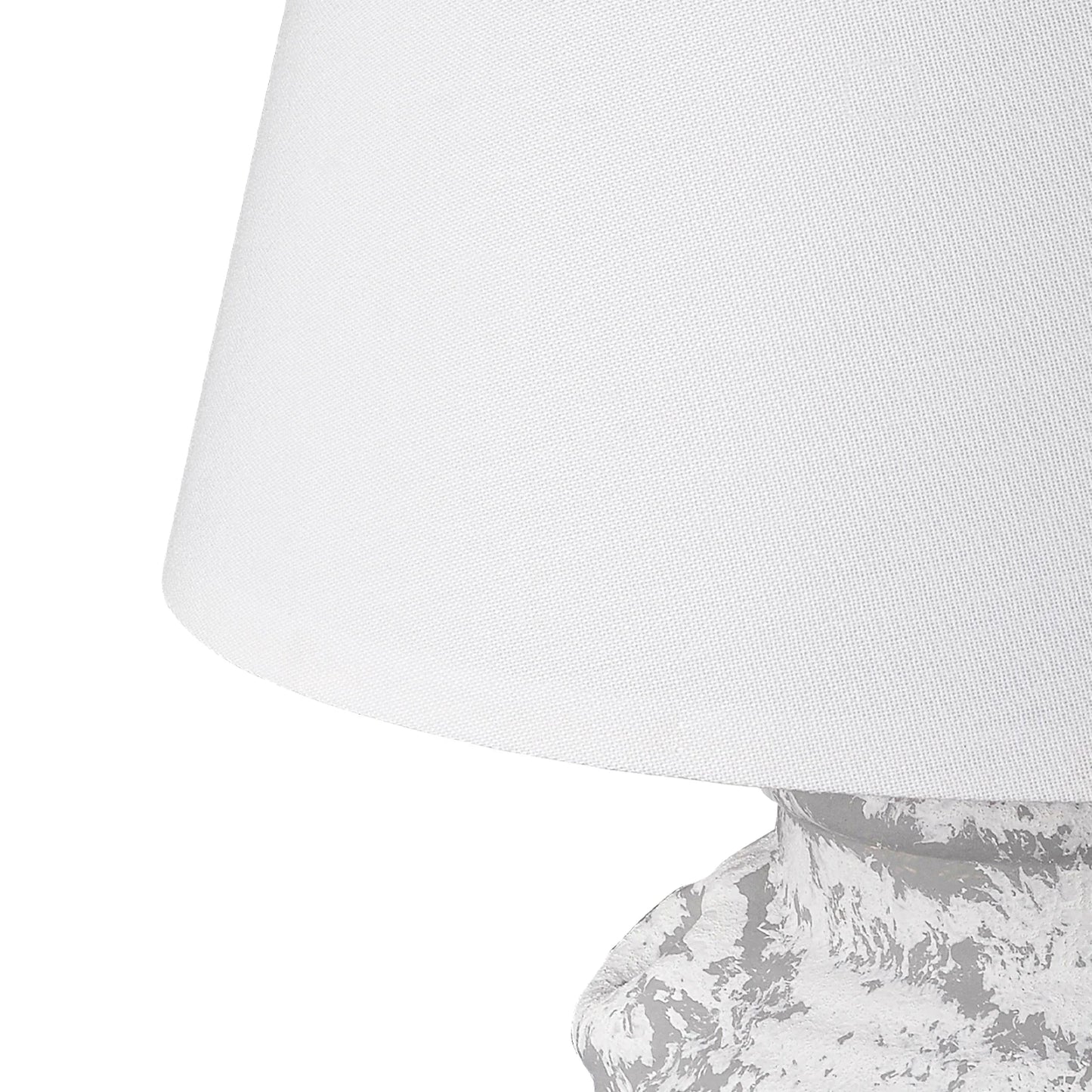 22''Rustic Ceramic Table Lamps,Handcrafted Light Grey Clay Little Accent Lamp Decorative For Kitchen,Bedroom ,Living Room