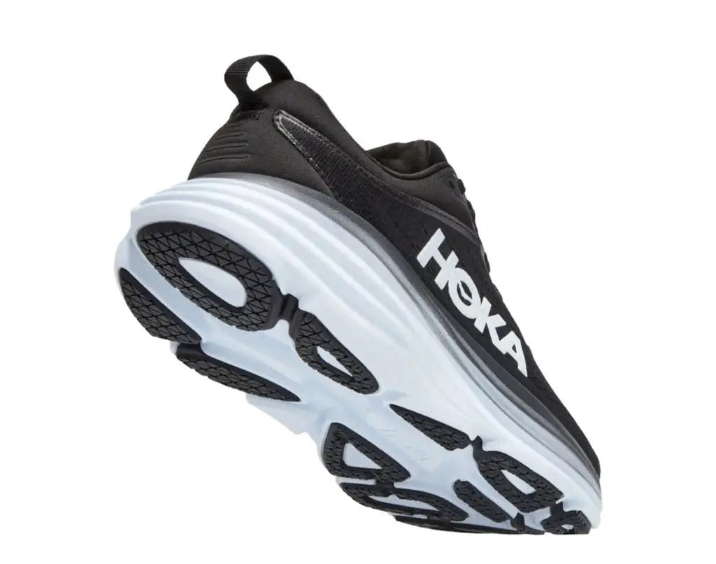 Hoka | Bondi 8 Black/White Women's Running Shoes 1127952-BWHT