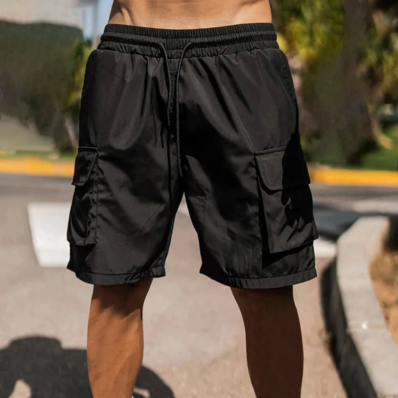 Men s Lightweight Quick Dry Athletic Shorts with Pockets and Adjustable Drawstring Waistband for Summer Outdoor Activities