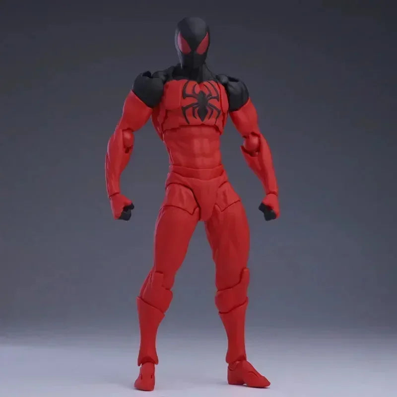Mess Toys Spider-Man Symbiote Black Suit – Neighbor & Scarlet Spider Anime Action Figure – In Stock Gift Toy
