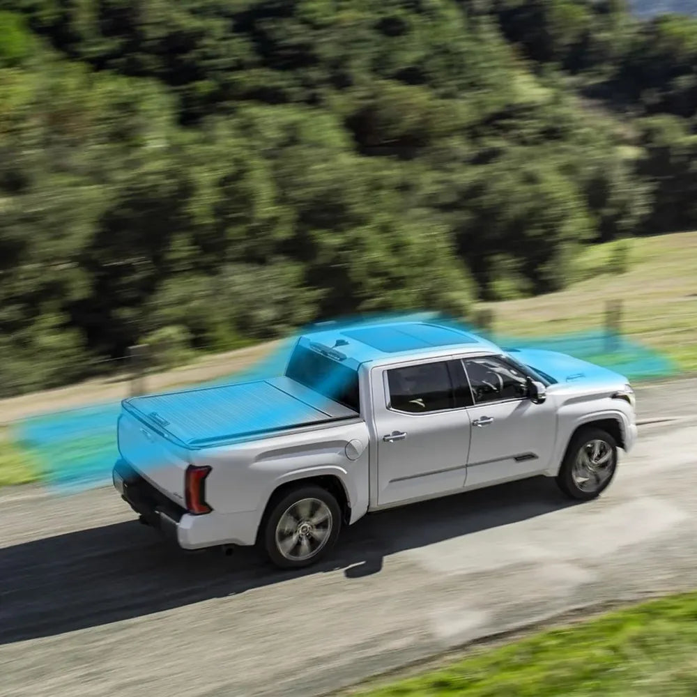 Retractable Truck Bed Tonneau Cover for 2022 2023 2024 2025 Toyota Tundra (5.5' /65.6") Hard Truck Bed Cover Key Lock