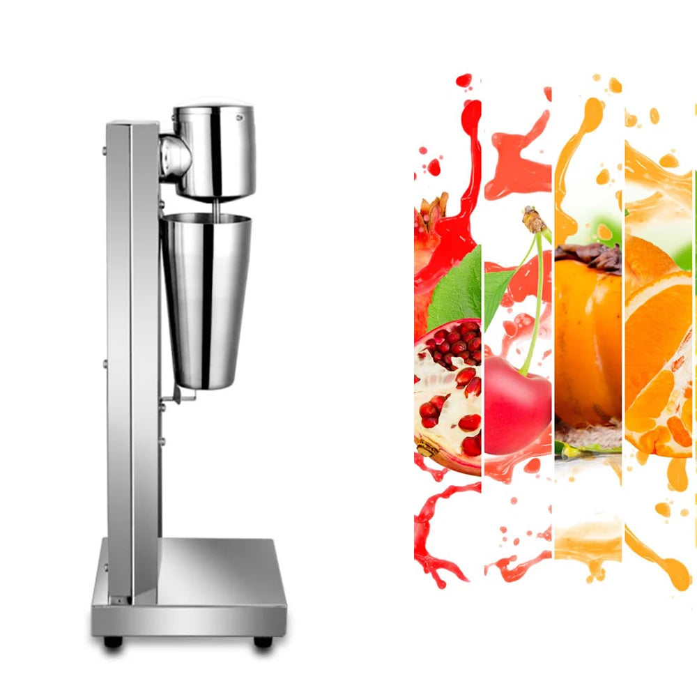 Milkshake Maker Machine Commercial Milk Shake Maker Mixer Electric Drink Mixer Single Head Milkshake Blender Stainless Steel