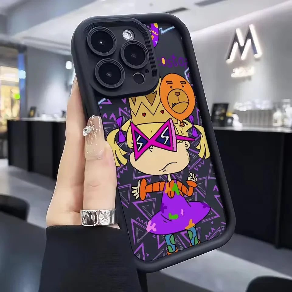 Funny Cartoon Phone Case for IPhone 16 15 14 13 12 11 Pro Max 16 XS X Plus Soft TPU Back Cover