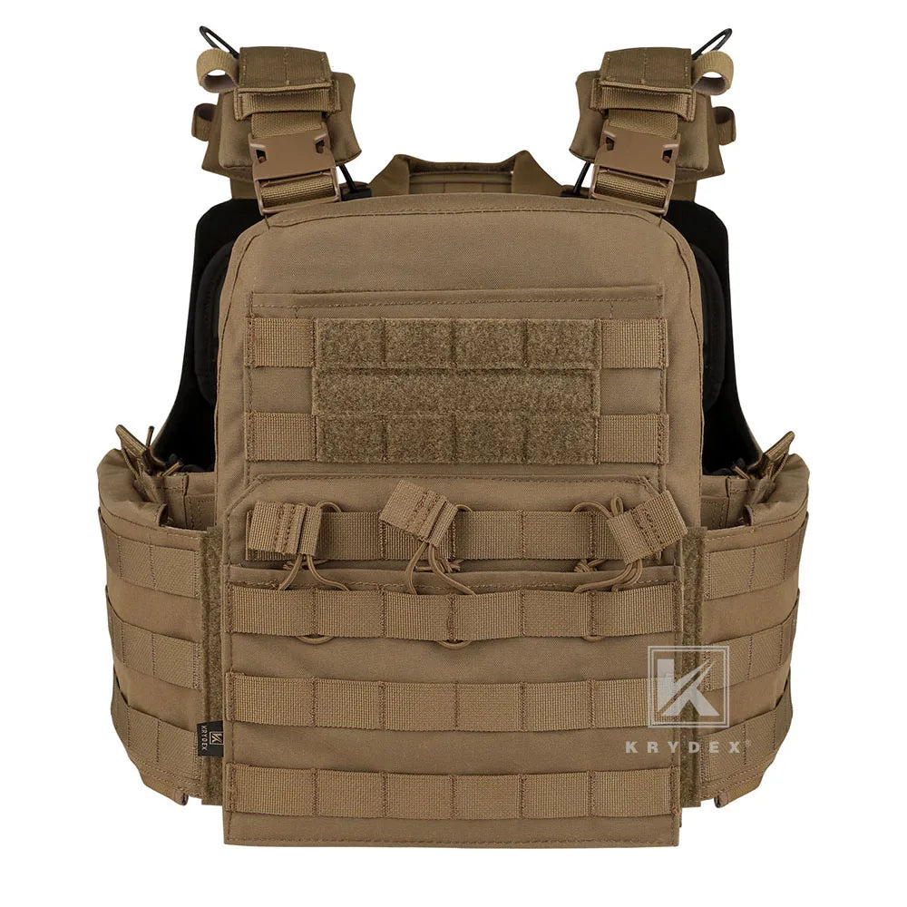 KRYDEX 500D Tactical CPC Vest Plate Carrier Heavy Duty Modular MOLLE Vest Mag Pouch Cage Hunting Airsoft Paintball Armor Vest